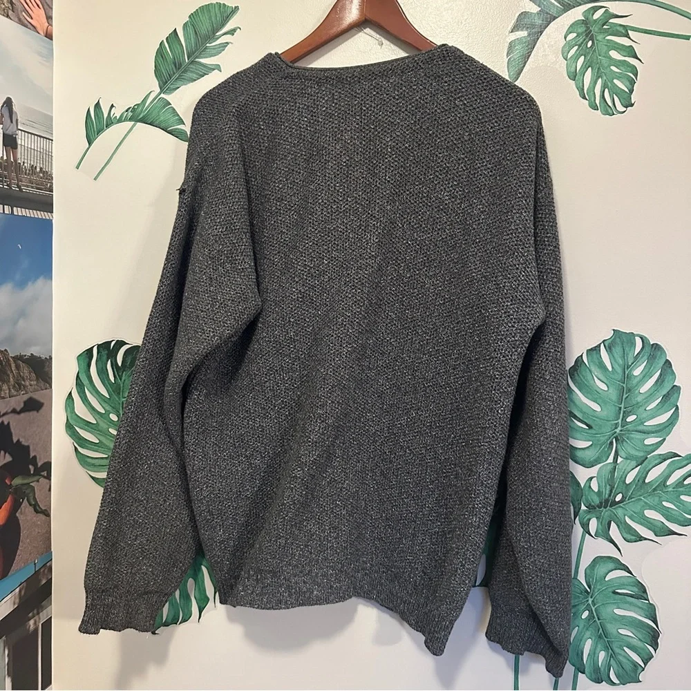 Vintage Grey Cotton Cardigan - Picture 6 of 8